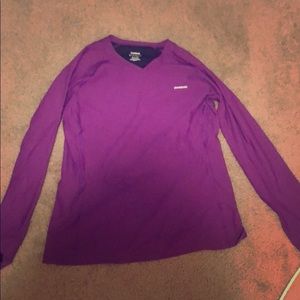 Long sleeve workout shirt for outside